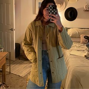 Universal Thread Light Green Quilted Jacket